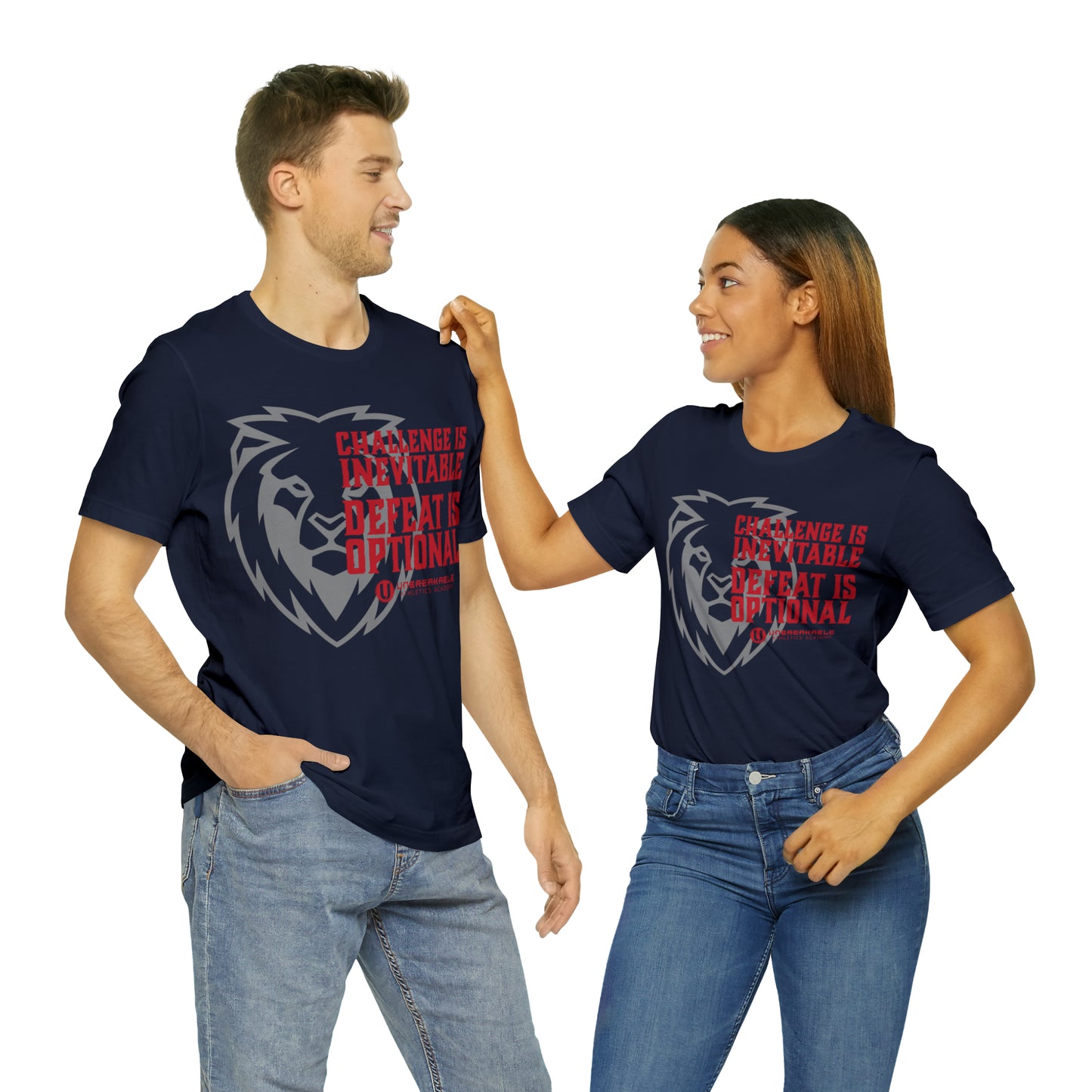 Challenge Inevitable, Defeat Options - Unisex Jersey Short Sleeve Tee