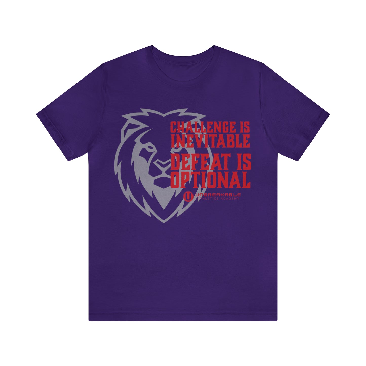 Challenge Inevitable, Defeat Options - Unisex Jersey Short Sleeve Tee