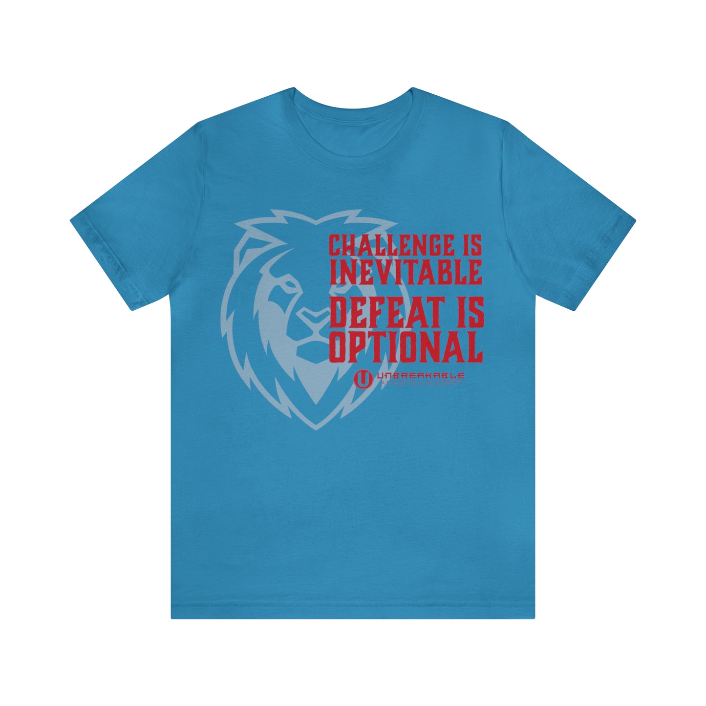 Challenge Inevitable, Defeat Options - Unisex Jersey Short Sleeve Tee