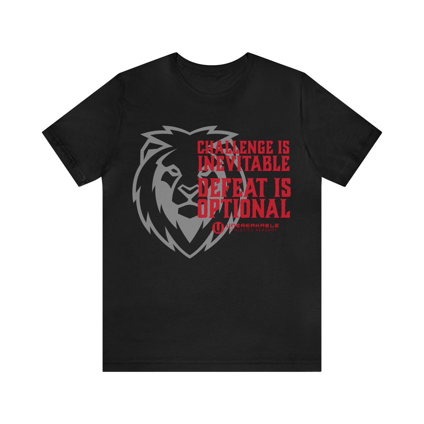 Challenge Inevitable, Defeat Options - Unisex Jersey Short Sleeve Tee