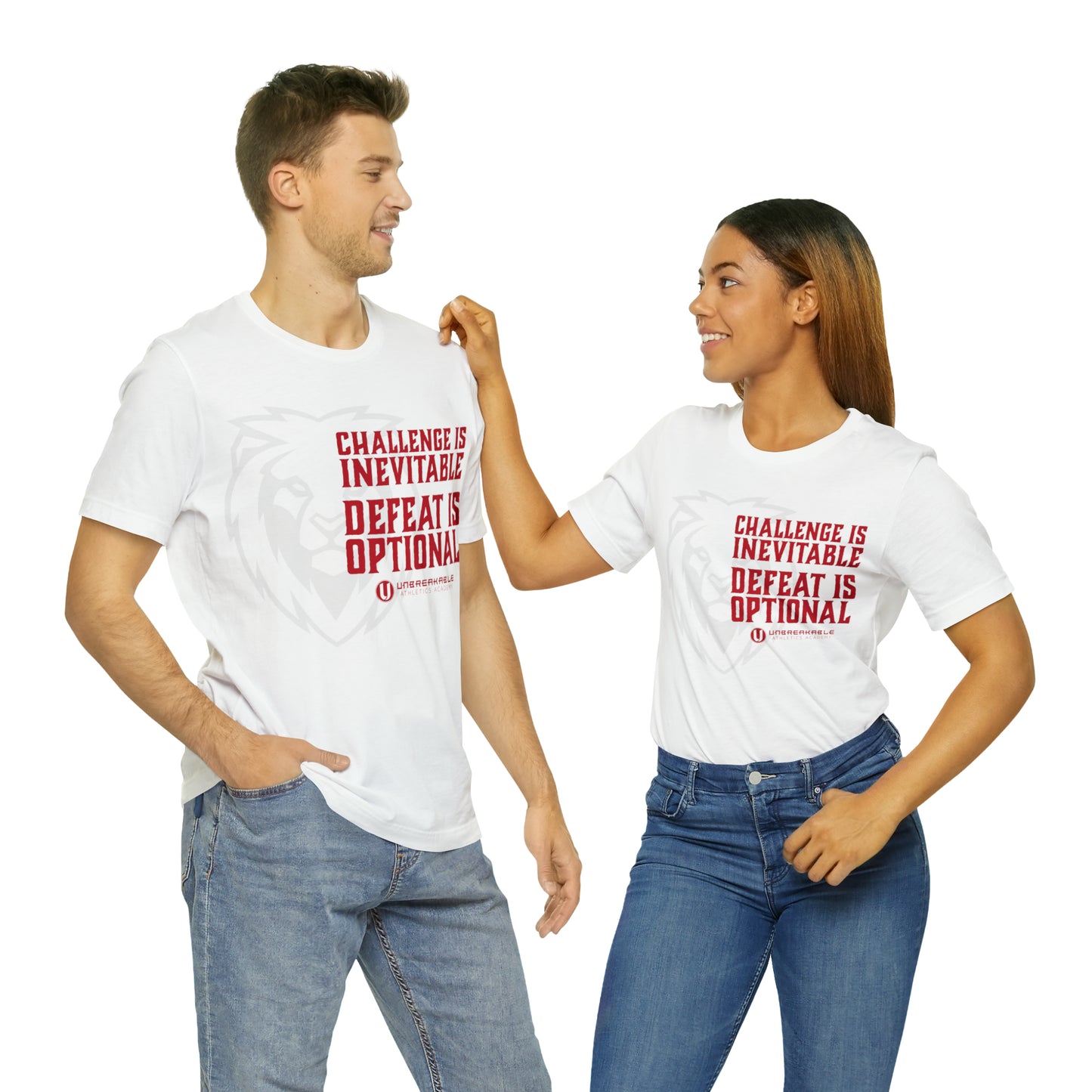 Challenge Inevitable, Defeat Options - Unisex Jersey Short Sleeve Tee