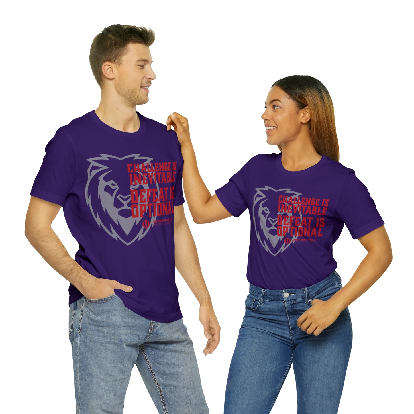Challenge Inevitable, Defeat Options - Unisex Jersey Short Sleeve Tee