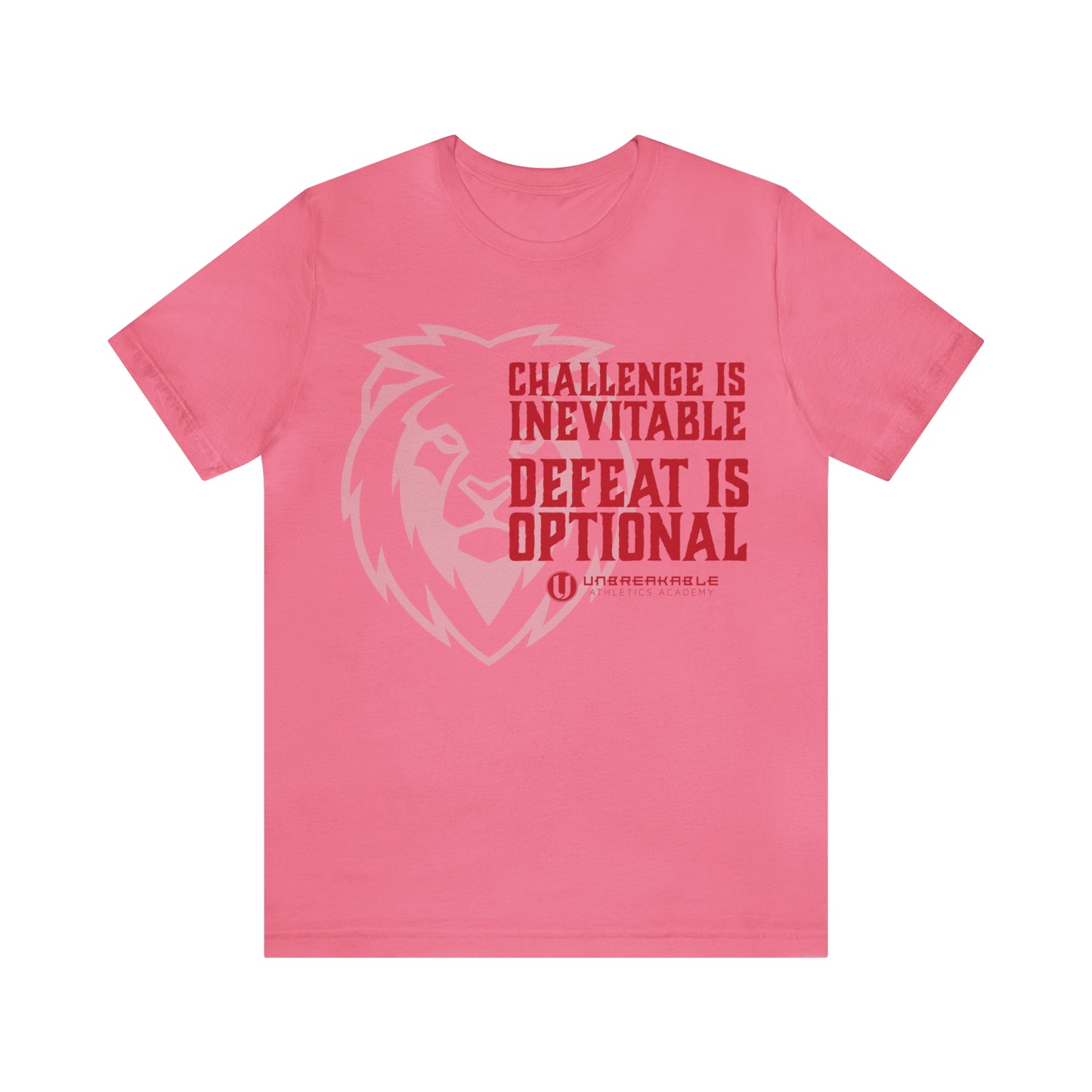 Challenge Inevitable, Defeat Options - Unisex Jersey Short Sleeve Tee