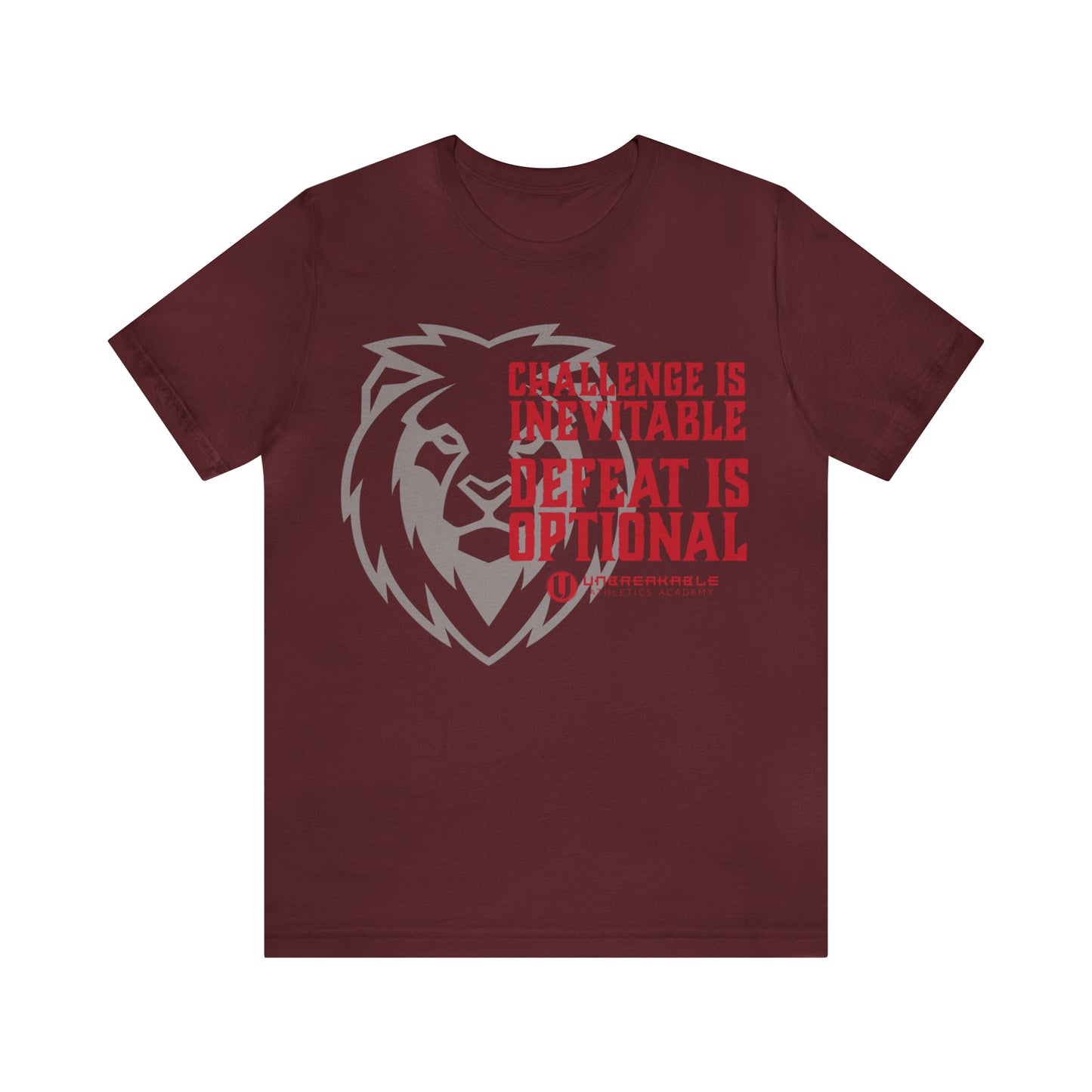 Challenge Inevitable, Defeat Options - Unisex Jersey Short Sleeve Tee