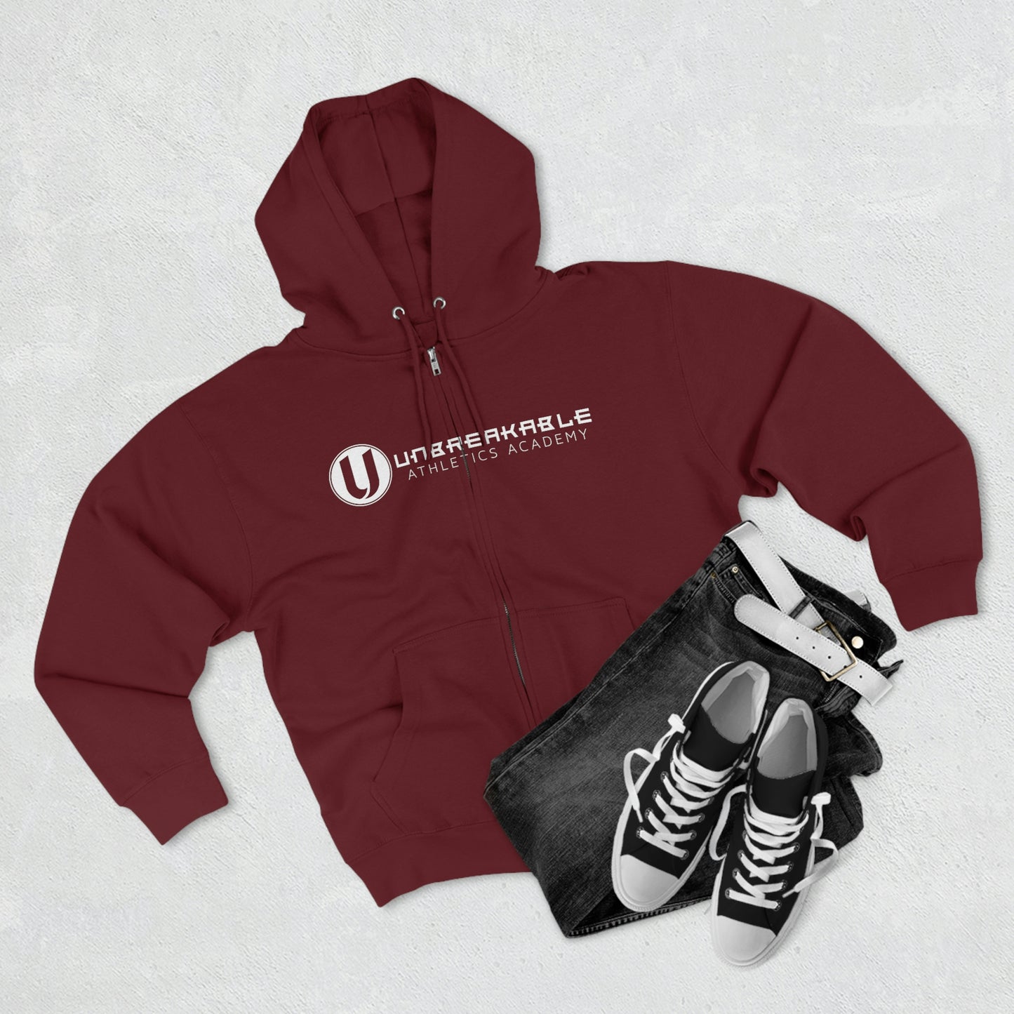 Unisex Premium Full Zip Hoodie - Unbreakable