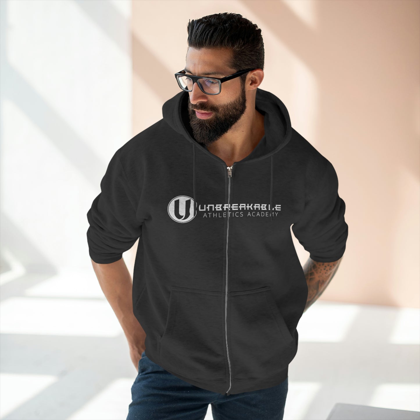 Unisex Premium Full Zip Hoodie - Unbreakable