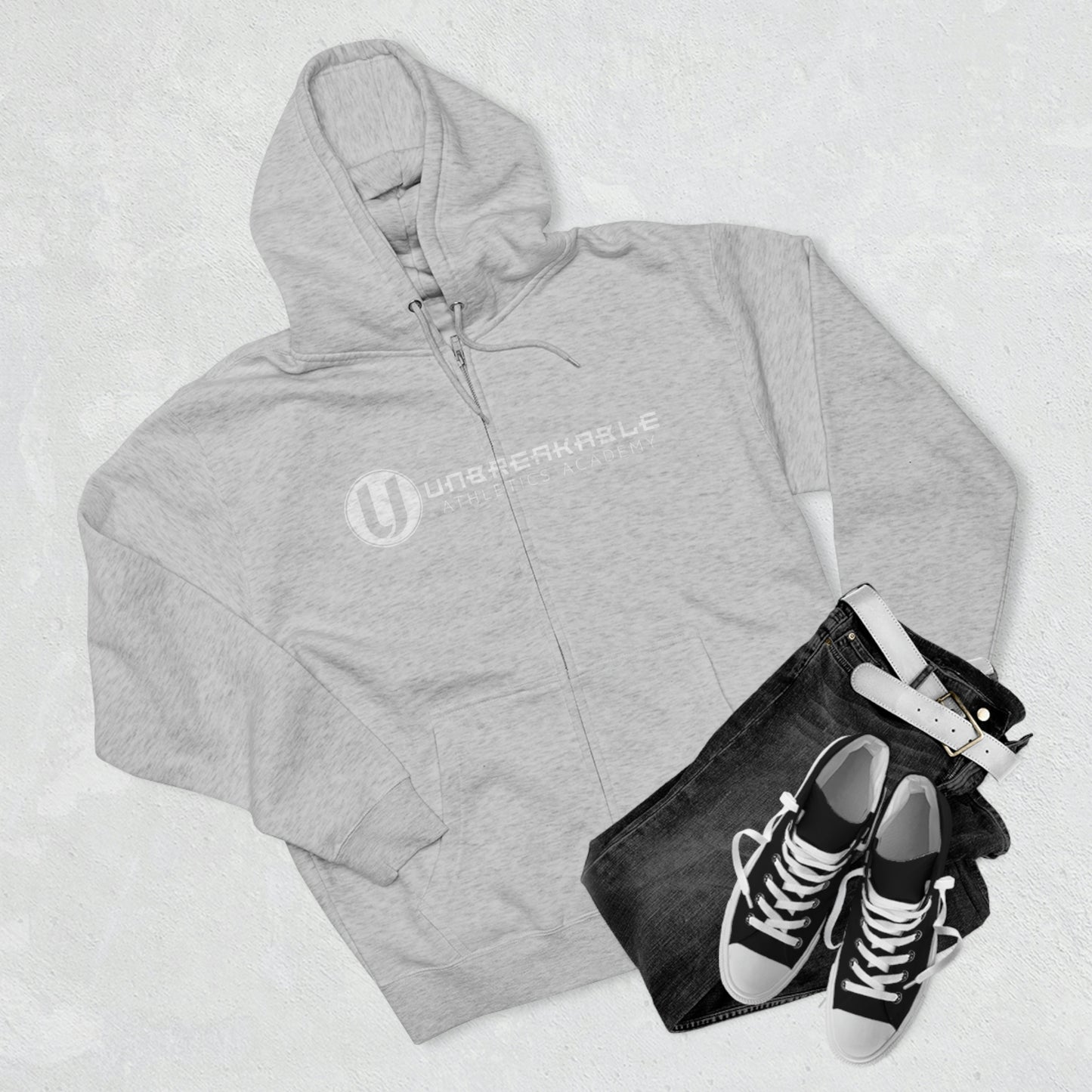 Unisex Premium Full Zip Hoodie - Unbreakable