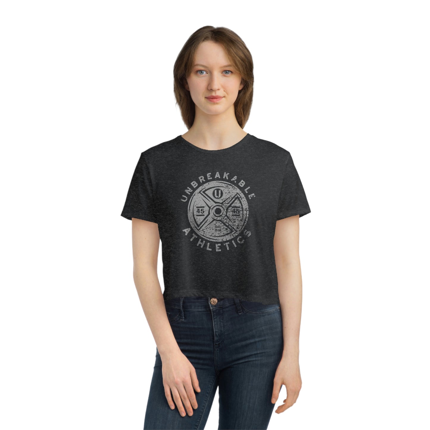 Women's Flowy Cropped Tee - Unbreakable Weight Shirt