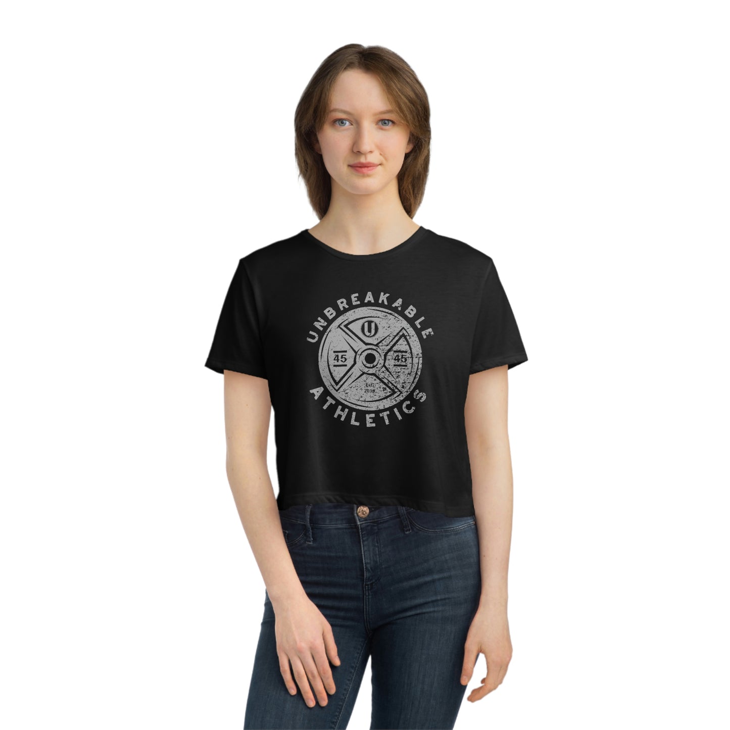 Women's Flowy Cropped Tee - Unbreakable Weight Shirt