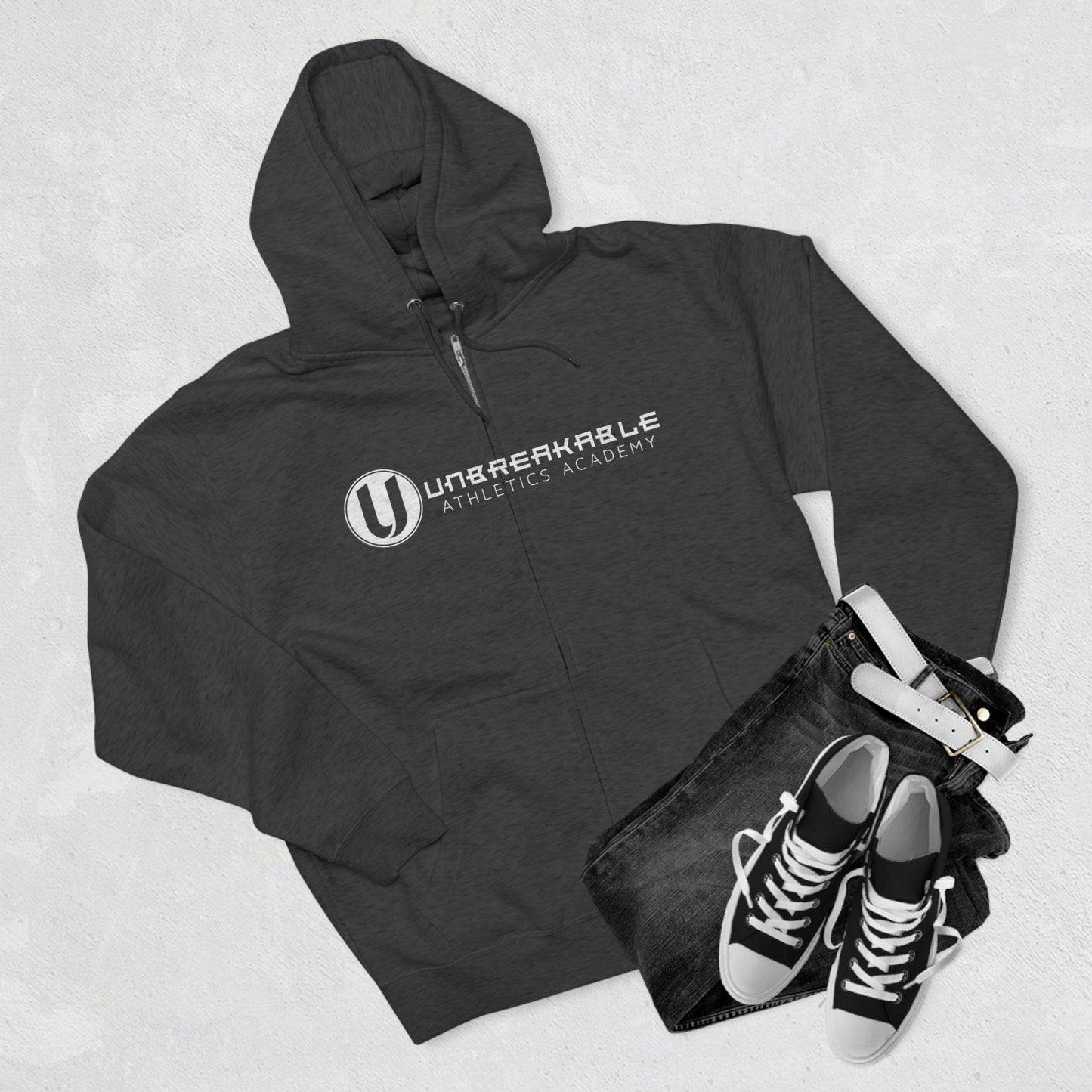 Unisex Premium Full Zip Hoodie - Unbreakable