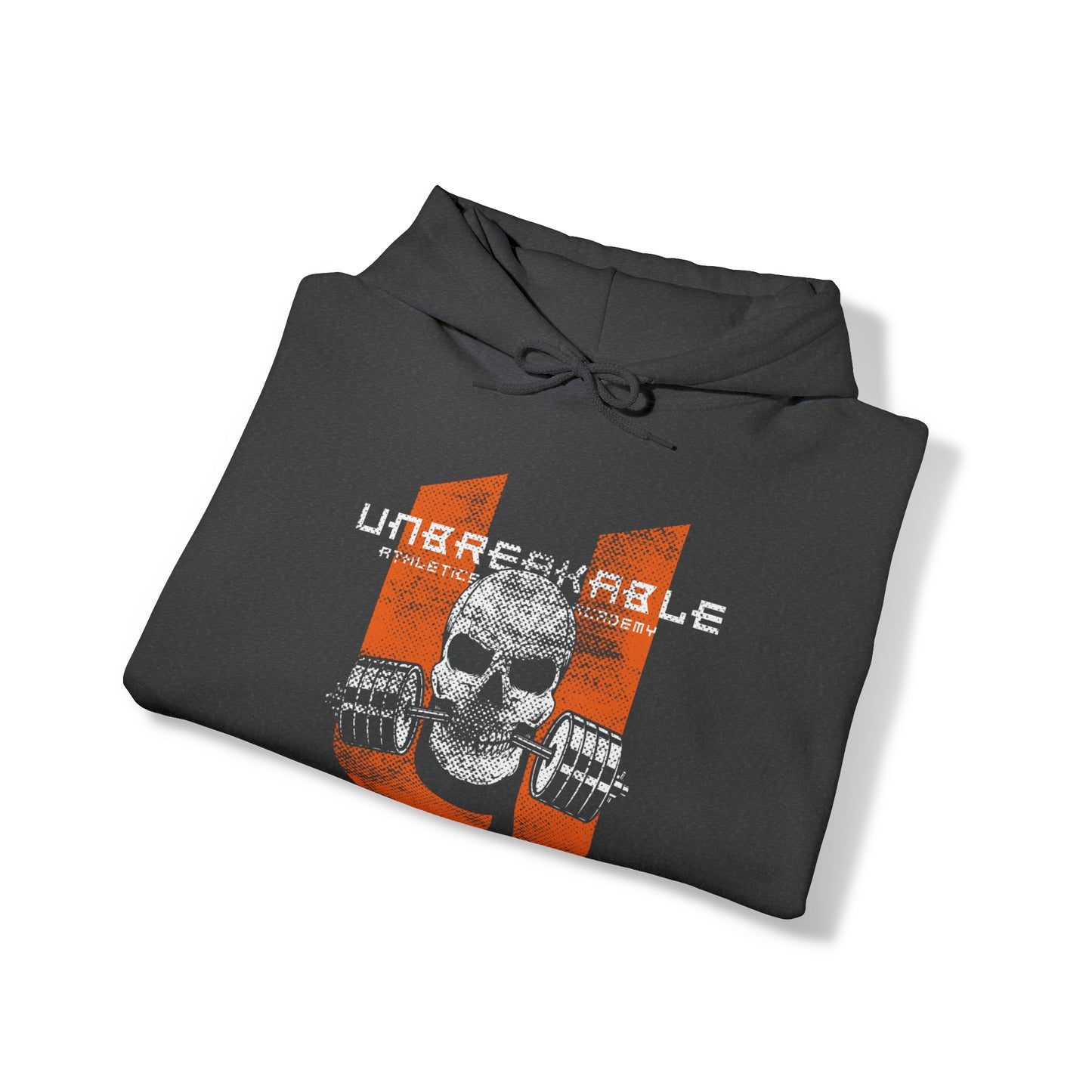 Unbreakable Skull and Barbell Heavy Blend™ Hooded Sweatshirt