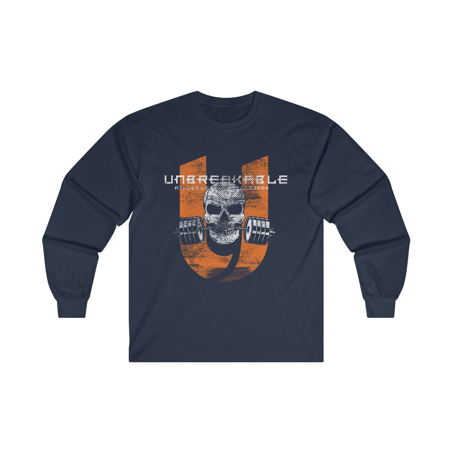 Unbreakable Skull and Barbell Ultra Cotton Long Sleeve Tee