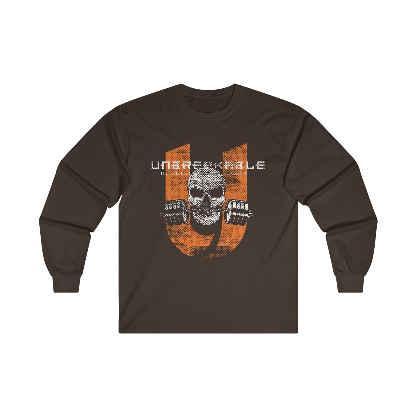 Unbreakable Skull and Barbell Ultra Cotton Long Sleeve Tee