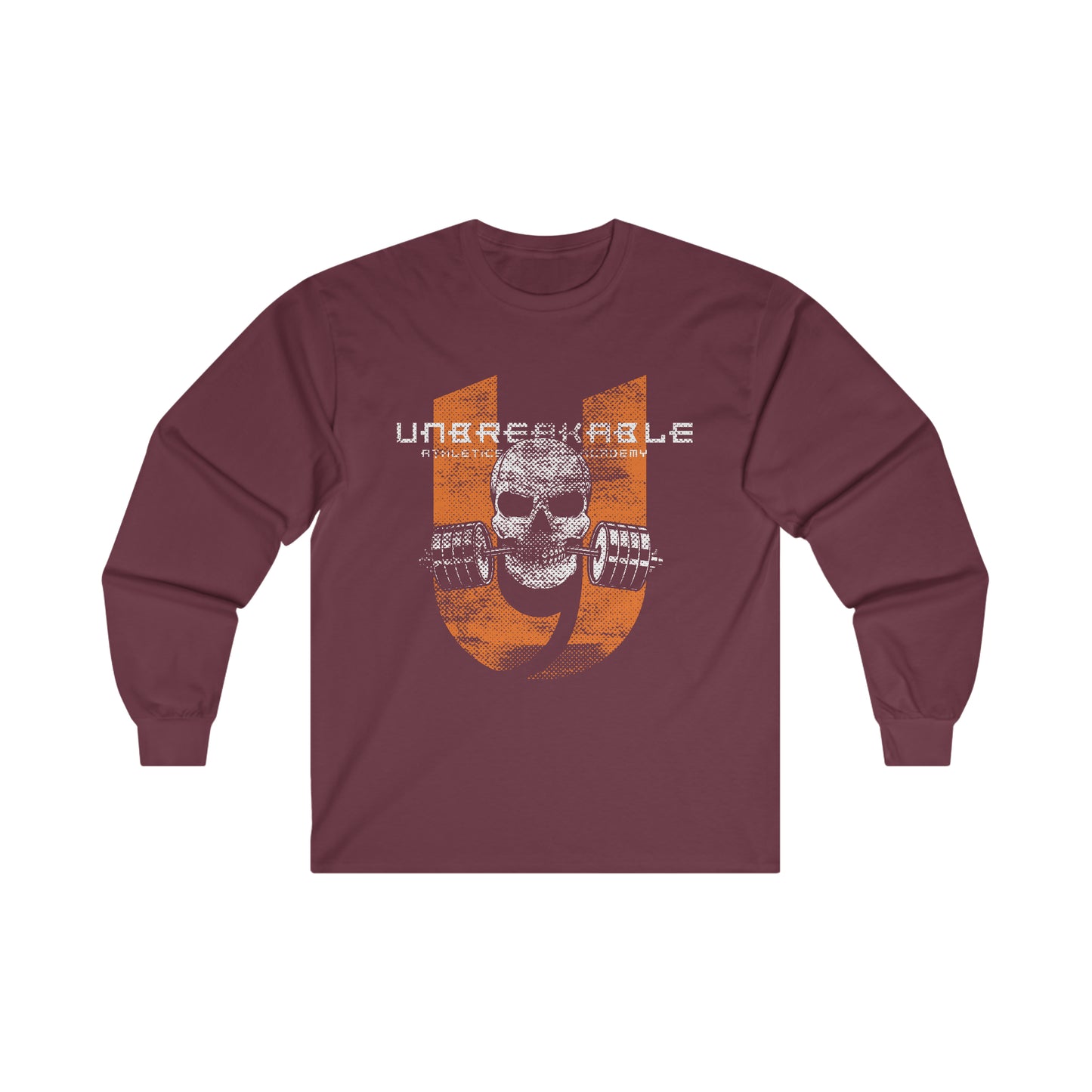 Unbreakable Skull and Barbell Ultra Cotton Long Sleeve Tee