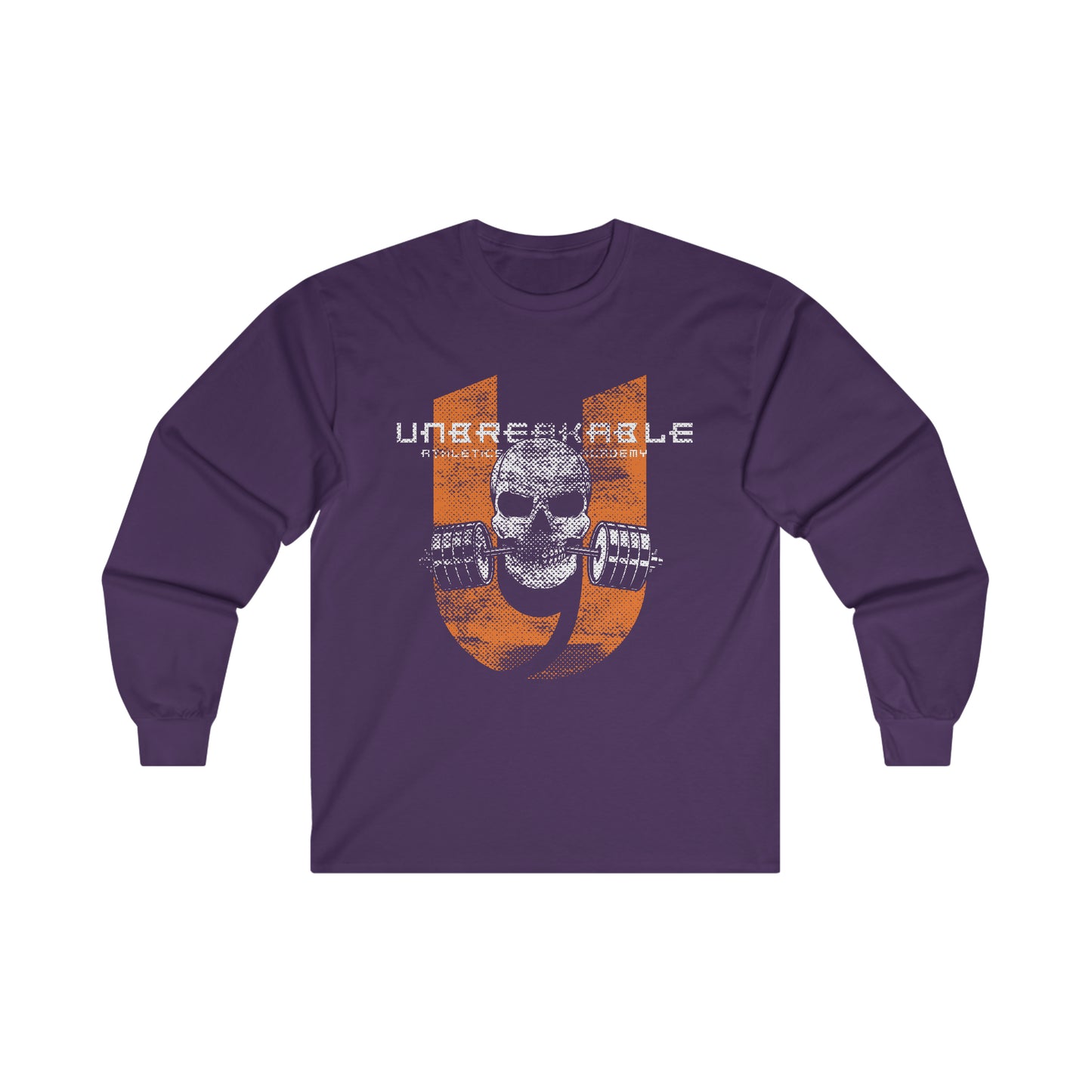 Unbreakable Skull and Barbell Ultra Cotton Long Sleeve Tee